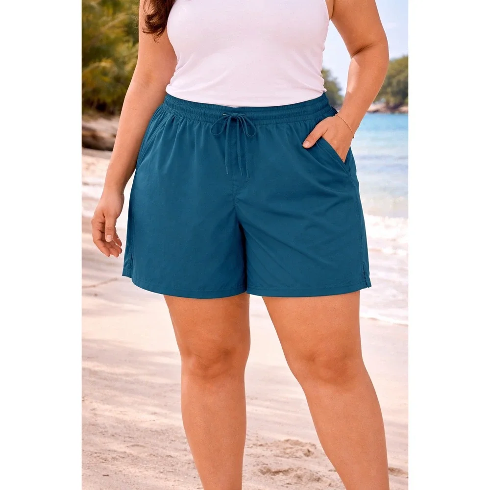 The North Face Aphrodite 2.0Shorts Womens XXL Blue Teal Hiking Long - Picture 1 of 10
